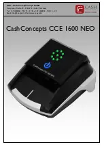 CashConcepts CCE 1600 NEO Manual preview