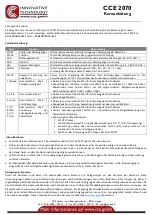 Preview for 1 page of CashConcepts CCE 2070 Short Manual