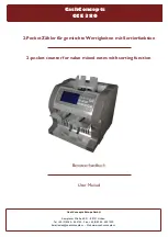 CashConcepts CCE 380 User Manual preview