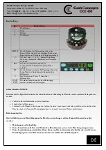 Preview for 2 page of CashConcepts CCE 400 Manual