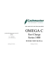 Cashmaster OMEGA C Fast Charge Series 1000 Instruction Manual preview