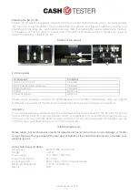 Preview for 6 page of CashTester BC 141 SD User Manual