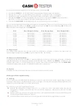 Preview for 8 page of CashTester CC 604 User Manual