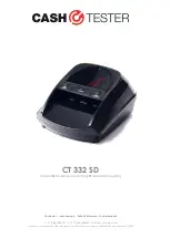 Preview for 1 page of CashTester CT 332 SD Manual