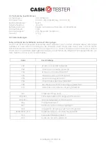 Preview for 11 page of CashTester CT 332 SD Manual