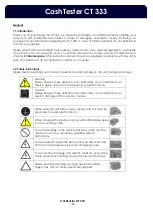 Preview for 3 page of CashTester CT 333 Manual