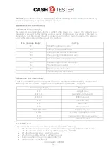 Preview for 6 page of CashTester CT 433 SD Manual