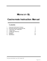 Preview for 1 page of Casinomate Microcoin QL Instruction Manual