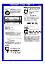 Предварительный просмотр 2 страницы Casio 1138 Operation Manual