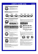 Предварительный просмотр 1 страницы Casio 2492 User Manual