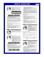 Preview for 2 page of Casio 2495 User Manual