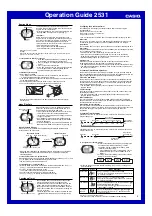 Preview for 2 page of Casio 2531 Operation Manual