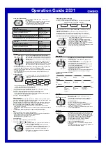 Preview for 3 page of Casio 2531 Operation Manual