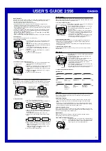 Preview for 3 page of Casio 2556 User Manual