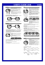 Предварительный просмотр 2 страницы Casio 2566 User Manual