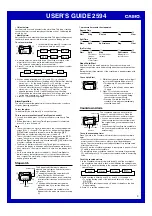 Preview for 3 page of Casio 2594 User Manual