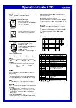 Предварительный просмотр 3 страницы Casio 2690 Operation Manual