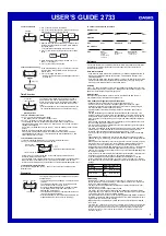 Preview for 4 page of Casio 2733 User Manual