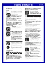 Preview for 2 page of Casio 2742 User Manual