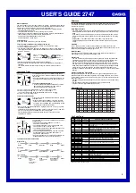 Preview for 3 page of Casio 2747 User Manual