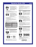 Preview for 3 page of Casio 2762 Operation Manual