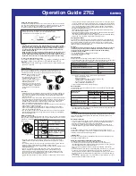 Preview for 5 page of Casio 2762 Operation Manual