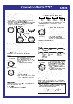 Preview for 4 page of Casio 2767 Operation Manual