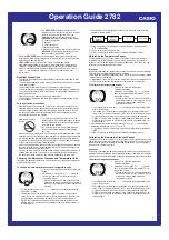 Предварительный просмотр 7 страницы Casio 2782 Operation Manual