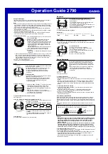 Preview for 2 page of Casio 2790 Operation Manual