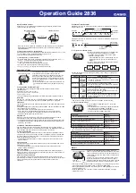 Preview for 2 page of Casio 2836 Operation Manual