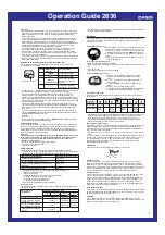 Preview for 4 page of Casio 2836 Operation Manual