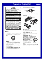 Preview for 2 page of Casio 2886 Operation Manual