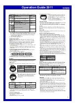 Preview for 5 page of Casio 2911 Operation Manual