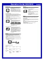 Preview for 2 page of Casio 2952 Operation Manual