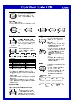 Предварительный просмотр 1 страницы Casio 2994 Operation Manual