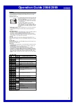 Preview for 3 page of Casio 2998 Operation Manual