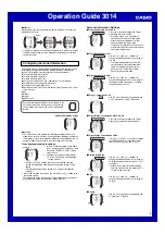 Preview for 4 page of Casio 3014 Operation Manual