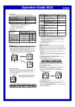 Preview for 4 page of Casio 3023 Operation Manual