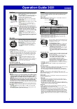 Preview for 3 page of Casio 3031 Operation Manual