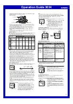 Предварительный просмотр 2 страницы Casio 3034 Operation Manual