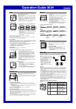 Предварительный просмотр 3 страницы Casio 3034 Operation Manual