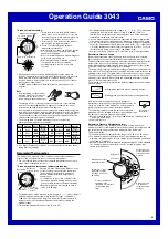 Preview for 4 page of Casio 3043 Operation Manual