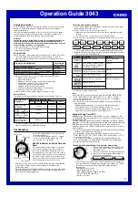 Preview for 11 page of Casio 3043 Operation Manual