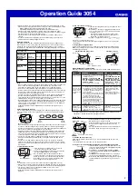 Preview for 2 page of Casio 3054 Operation Manual