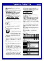 Preview for 4 page of Casio 3054 Operation Manual