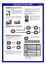 Preview for 1 page of Casio 3062 Operation Manual