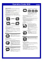 Preview for 2 page of Casio 3062 Operation Manual