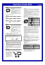 Preview for 3 page of Casio 3062 Operation Manual