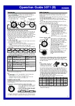 Preview for 2 page of Casio 3071 Operation Manual