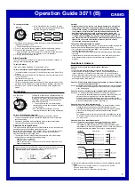 Предварительный просмотр 9 страницы Casio 3071 Operation Manual